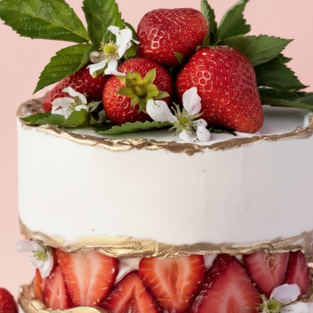 Strawberry Birthday Cake