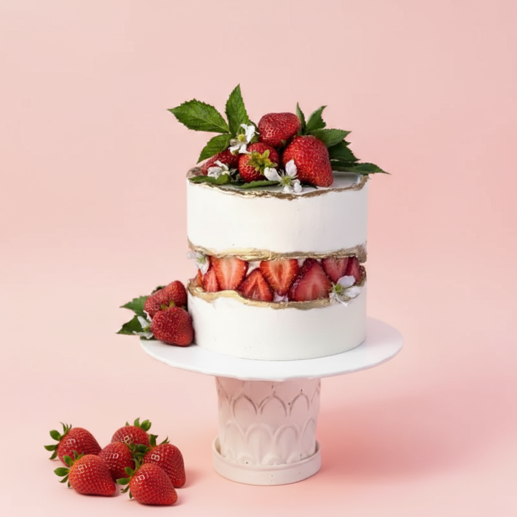 Strawberry Birthday Cake