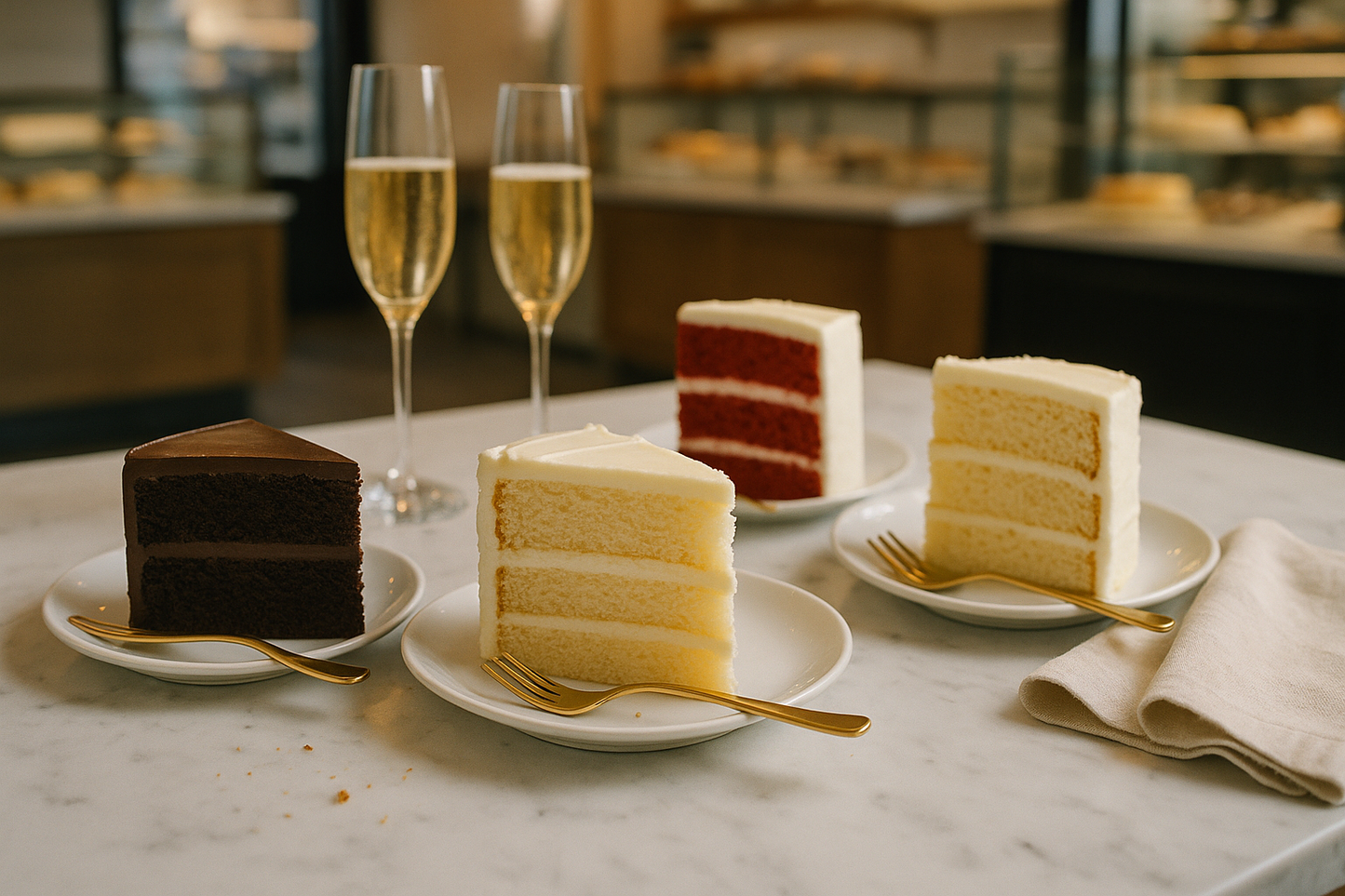 realistic luxury cake tasting experience 